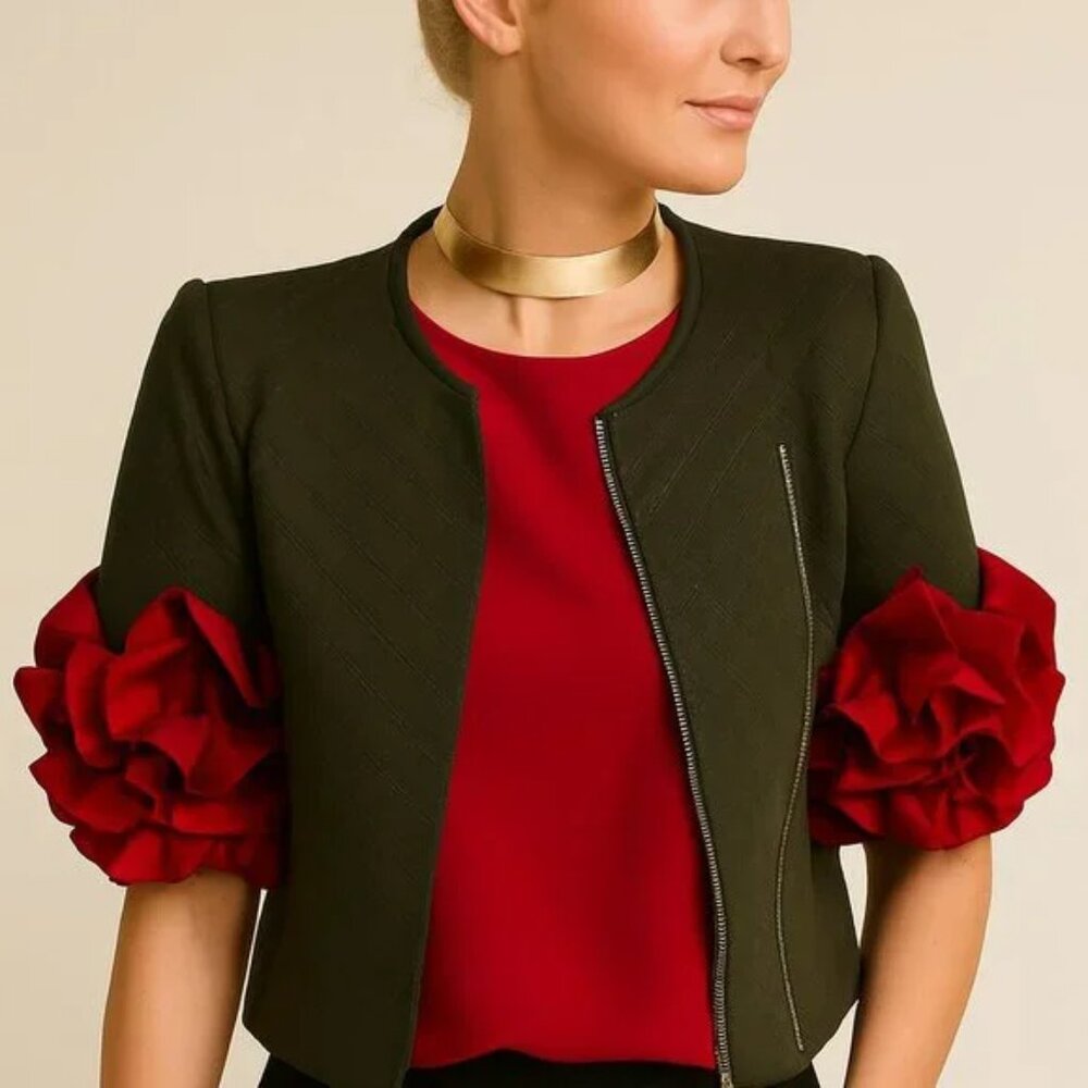 alberto makali WOMAN Puff‑Sleeve Blouse - Picture 4 of 16
